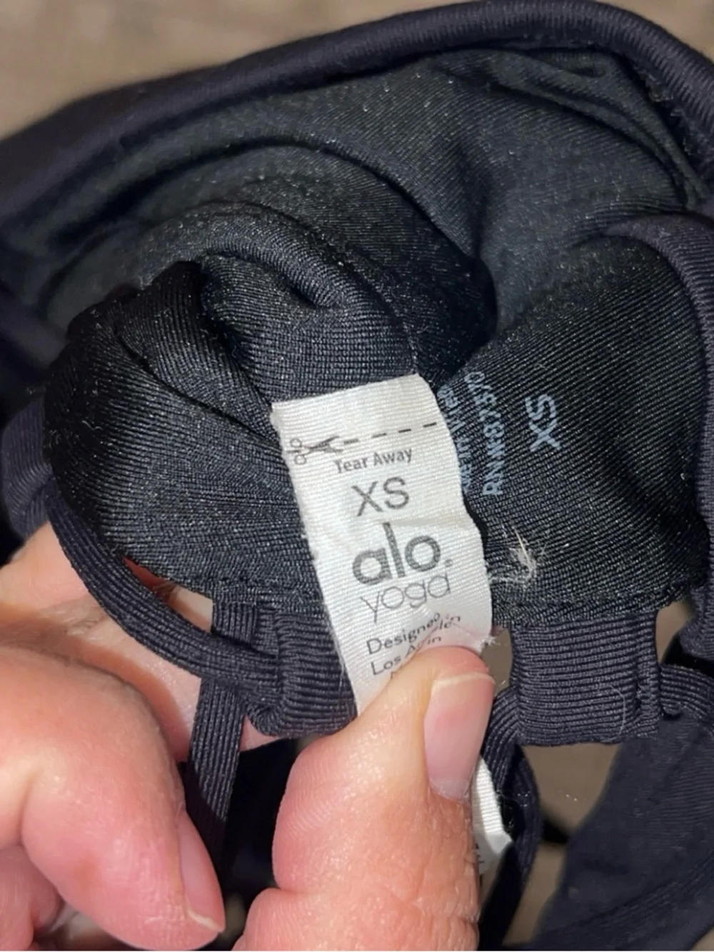 Alo Yoga Strappy Black Strappy Movement Bra